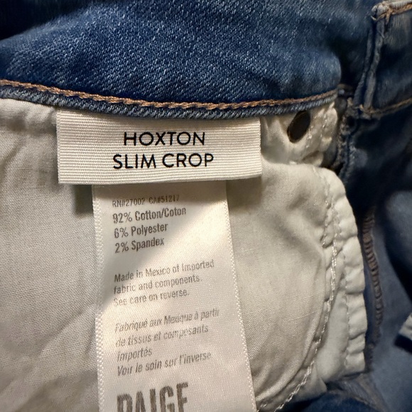 PAIGE Hoxton Slim Crop Jeans - Picture 4 of 5